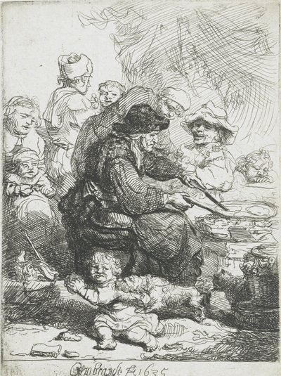 The Pancake Maker, 1635 by Rembrandt van Rijn